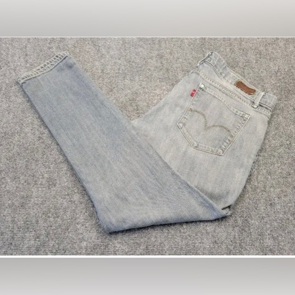 Levis Capital E Short Skinny Slim Cropped Jeans Womens 33 Made in USA mid rise